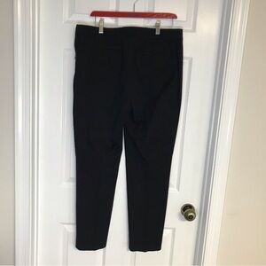 Talbots Chatham pants black cotton rayon blend side zip